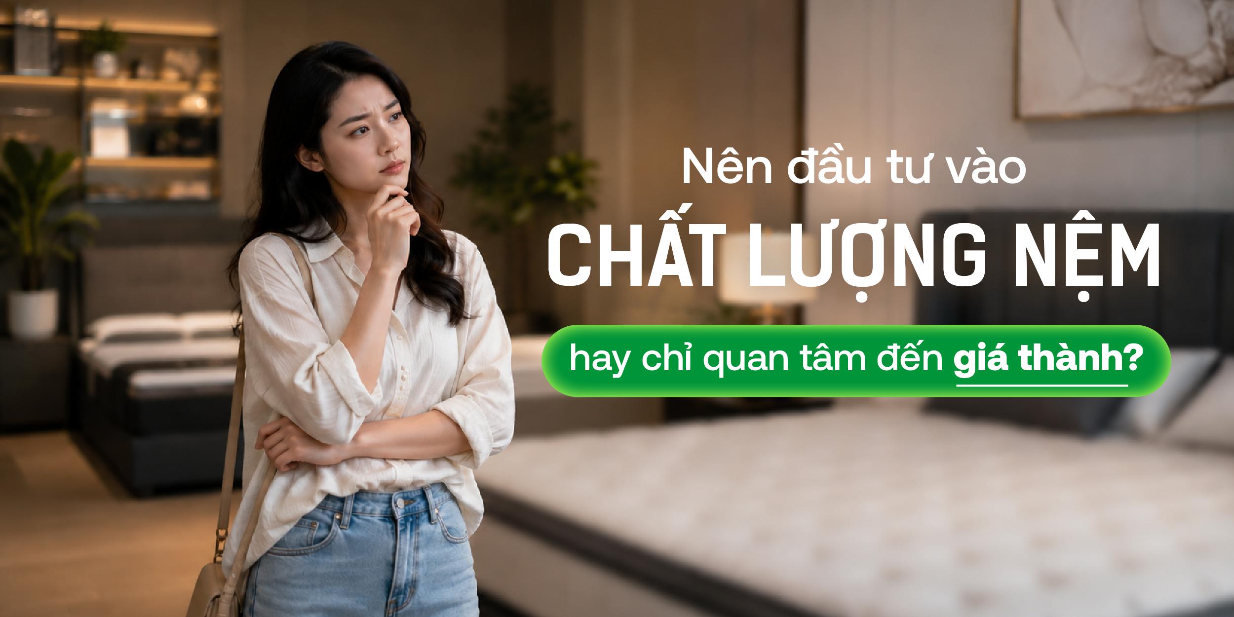 Nên đầu tư chất lượng nệm hay chỉ quan tâm đến giá thành?